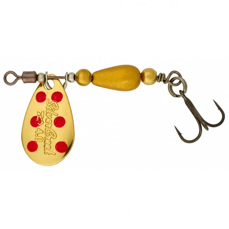 Cuiller Tournante Daiwa Silvercreek Spinner 4g (Gold/Red Dots) 3 Cuiller Tournante Daiwa Silvercreek Spinner 4g (Gold/Red Dots)