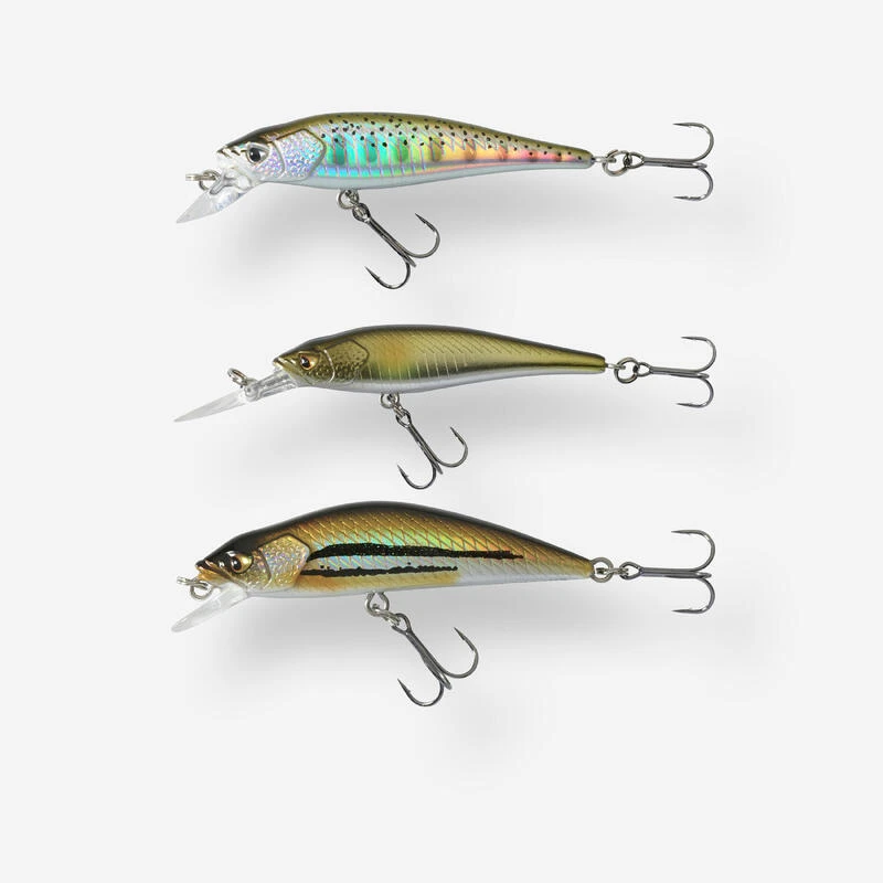 POISSONS NAGEURS JERKBAIT MINNOW PÊCHE AUX LEURRES KIT TRUITE 3 PN 3 POISSONS NAGEURS JERKBAIT MINNOW PÊCHE AUX LEURRES KIT TRUITE 3 PN