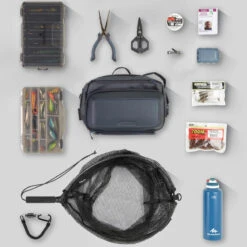 Sac à Bandoulière / Ceinture De Pêche 500 12L -Magasin De Matériel De Pêche sac a bandouliere ceinture de peche 500 12l 2