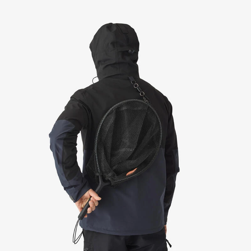 Veste De Pêche Imperméable Homme - FJ 500 WPF Grise Et Noir 3 Veste De Pêche Imperméable Homme - FJ 500 WPF Grise Et Noir – Image 2