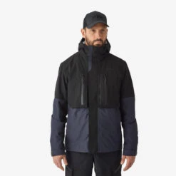 Veste De Pêche Imperméable Homme - FJ 500 WPF Grise Et Noir