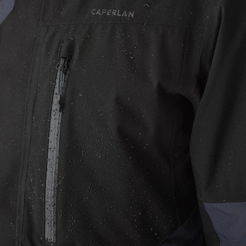 Veste De Pêche Imperméable Homme - FJ 500 WPF Grise Et Noir 9 Veste De Pêche Imperméable Homme - FJ 500 WPF Grise Et Noir – Image 8